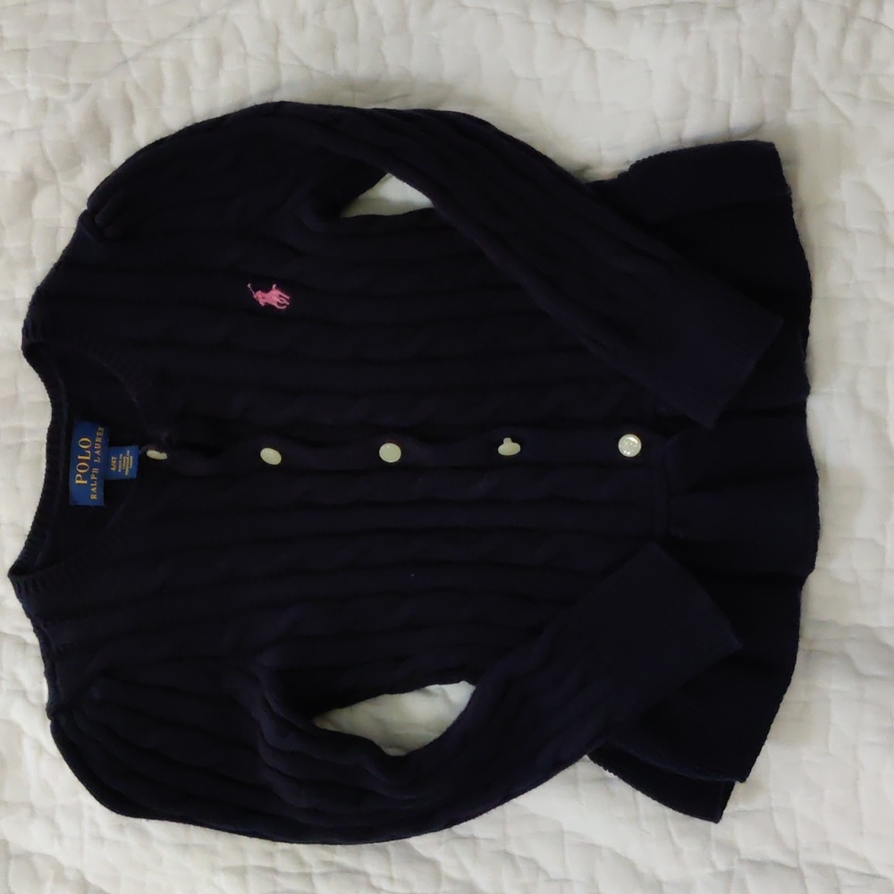 Ralph Lauren cable knit cardigan 4T